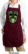 Halloween Glow Bones Ladies Full Length Apron with Pockets