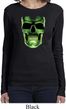 Halloween Glow Bones Ladies Long Sleeve Shirt