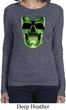 Halloween Glow Bones Ladies Long Sleeve Shirt