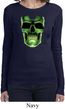 Halloween Glow Bones Ladies Long Sleeve Shirt