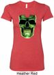 Halloween Glow Bones Ladies Longer Length Shirt