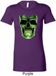 Halloween Glow Bones Ladies Longer Length Shirt