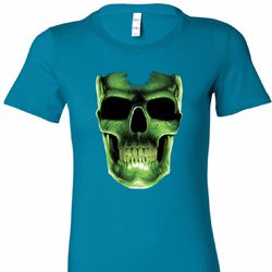 Halloween Glow Bones Ladies Longer Length Shirt