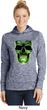 Halloween Glow Bones Ladies Moisture Wicking Hoodie