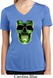 Halloween Glow Bones Ladies Moisture Wicking V-neck Shirt