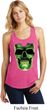 Halloween Glow Bones Ladies Racerback Tank Top