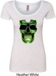 Halloween Glow Bones Ladies Scoop Neck Shirt