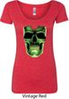 Halloween Glow Bones Ladies Scoop Neck Shirt
