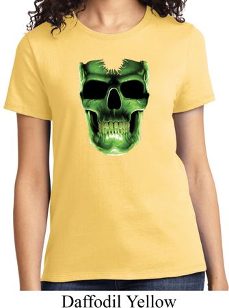 Halloween Glow Bones Ladies Shirt