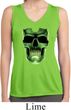 Halloween Glow Bones Ladies Sleeveless Moisture Wicking Shirt