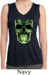 Halloween Glow Bones Ladies Sleeveless Moisture Wicking Shirt