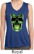 Halloween Glow Bones Ladies Sleeveless Moisture Wicking Shirt