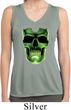Halloween Glow Bones Ladies Sleeveless Moisture Wicking Shirt