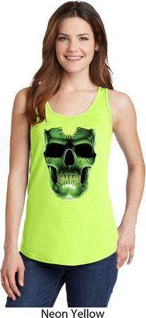 Halloween Glow Bones Ladies Tank Top