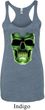 Halloween Glow Bones Ladies Tri Blend Racerback Tank Top