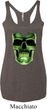 Halloween Glow Bones Ladies Tri Blend Racerback Tank Top