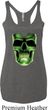 Halloween Glow Bones Ladies Tri Blend Racerback Tank Top