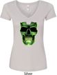 Halloween Glow Bones Ladies V-Neck Shirt