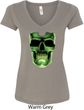 Halloween Glow Bones Ladies V-Neck Shirt