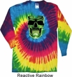 Halloween Glow Bones Long Sleeve Tie Dye Shirt
