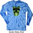 Halloween Glow Bones Long Sleeve Tie Dye Shirt