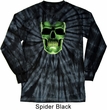 Halloween Glow Bones Long Sleeve Tie Dye Shirt