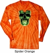 Halloween Glow Bones Long Sleeve Tie Dye Shirt