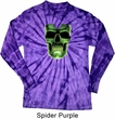 Halloween Glow Bones Long Sleeve Tie Dye Shirt