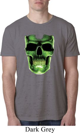 Halloween Glow Bones Mens Burnout Shirt