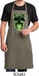 Halloween Glow Bones Mens Full Length Apron with Pockets