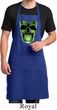 Halloween Glow Bones Mens Full Length Apron with Pockets