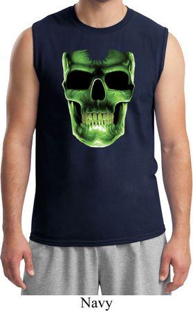 Halloween Glow Bones Mens Muscle Shirt