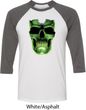 Halloween Glow Bones Mens Raglan Shirt