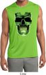 Halloween Glow Bones Mens Sleeveless Moisture Wicking Shirt