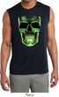 Halloween Glow Bones Mens Sleeveless Moisture Wicking Shirt