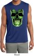 Halloween Glow Bones Mens Sleeveless Moisture Wicking Shirt
