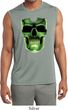Halloween Glow Bones Mens Sleeveless Moisture Wicking Shirt