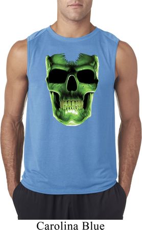 Halloween Glow Bones Mens Sleeveless Shirt
