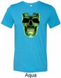 Halloween Glow Bones Mens Tri Blend Crewneck Shirt