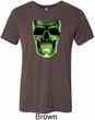 Halloween Glow Bones Mens Tri Blend Crewneck Shirt
