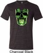 Halloween Glow Bones Mens Tri Blend Crewneck Shirt