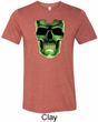 Halloween Glow Bones Mens Tri Blend Crewneck Shirt