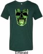 Halloween Glow Bones Mens Tri Blend Crewneck Shirt
