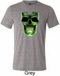 Halloween Glow Bones Mens Tri Blend Crewneck Shirt