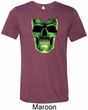 Halloween Glow Bones Mens Tri Blend Crewneck Shirt