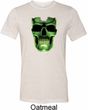 Halloween Glow Bones Mens Tri Blend Crewneck Shirt