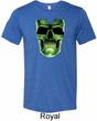 Halloween Glow Bones Mens Tri Blend Crewneck Shirt