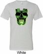 Halloween Glow Bones Mens Tri Blend Crewneck Shirt