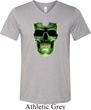 Halloween Glow Bones Mens Tri Blend V-neck Shirt