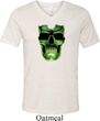 Halloween Glow Bones Mens Tri Blend V-neck Shirt
